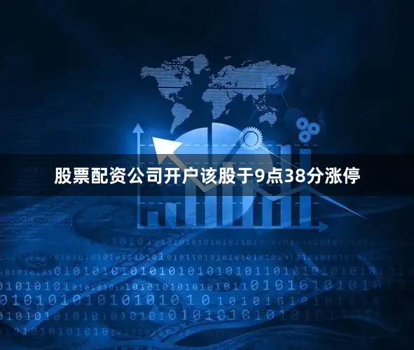 股票配资公司开户该股于9点38分涨停